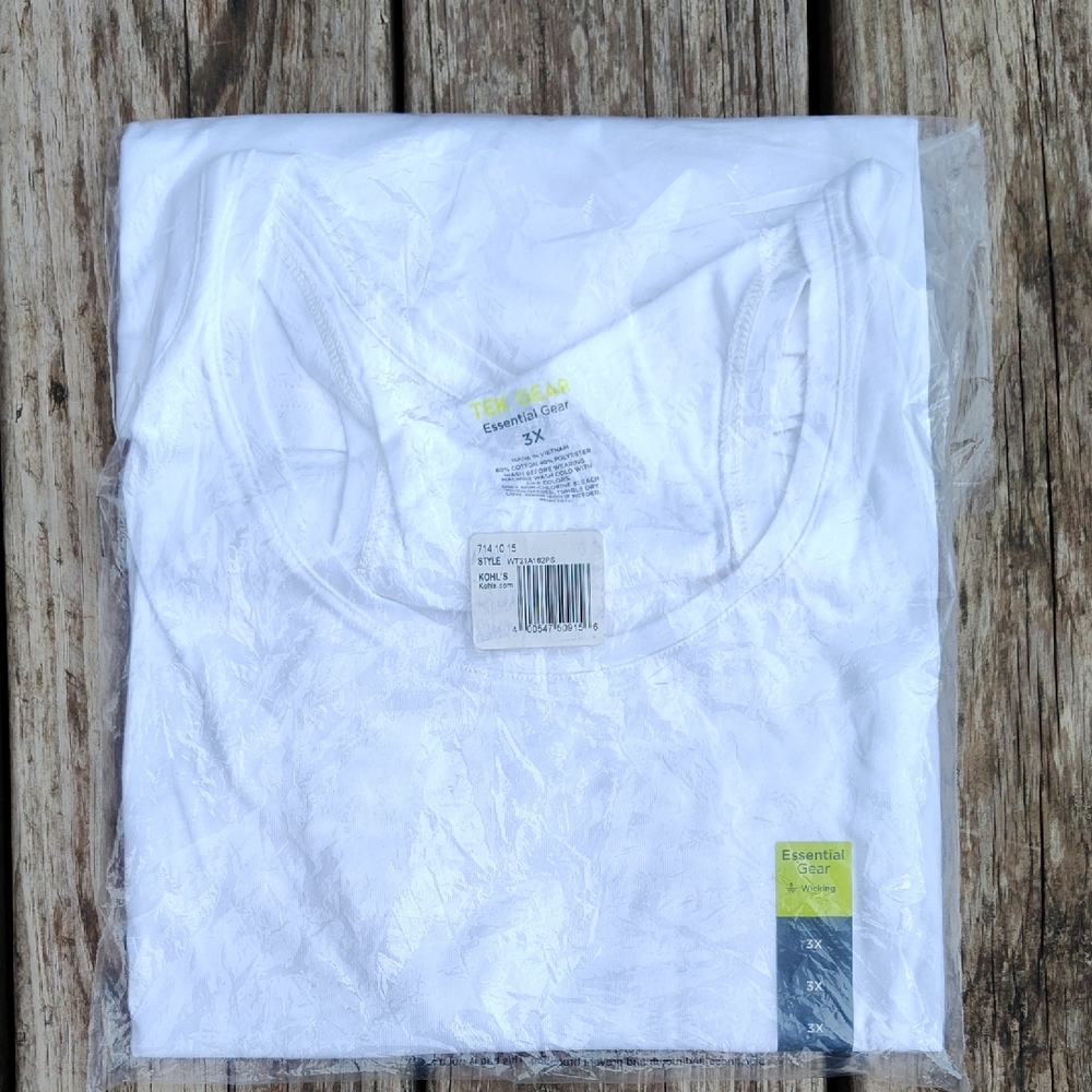 Tek Gear White Crew Neck T-Shirt